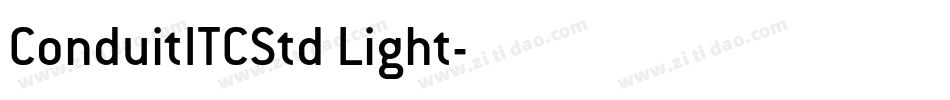 ConduitITCStd Light字体转换